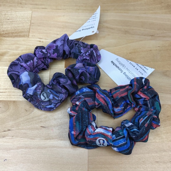 lululemon athletica Accessories - Lululemon Uplifting Scrunchies - Set of 2 - NWT